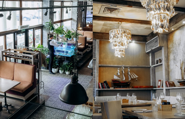 Интерьер ресторана Black Sea (Севастополь)