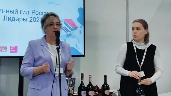 Мастер-класс от главного винодела Кубань-Вино Ванды Ивановны Ботнарь в рамках винного корнера ПРОДЭКСПО