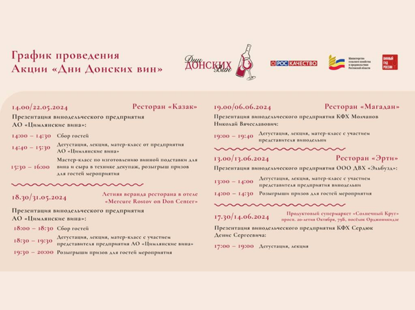 Акция Дни донских вин