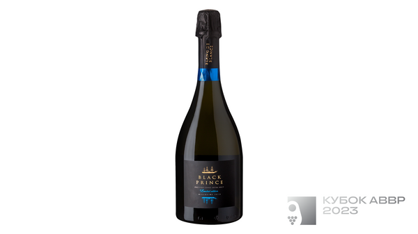Российское шампанское белое брют Золотая Балка Black Prince Prestige Cuve Brut 2018