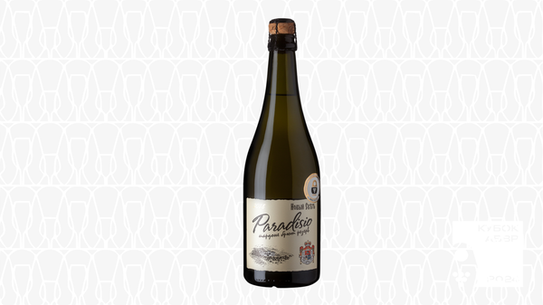 Российское шампанское белое Новый Свет Парадизио Шардоне Брют Резерв 2018