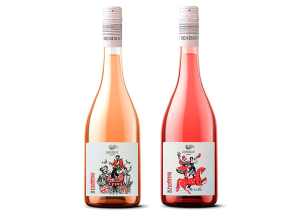 Новинки 2026. Вино сухое розовое, Denisov Winery, Курмыши DOCG Перепляс, 2024 и Барыня 2024